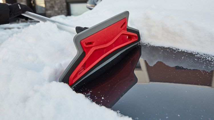 Garant Telescopic Pivoting Head and Scratch-Free EVA Foam Snow Brush With  Ice Scraper, 52-in