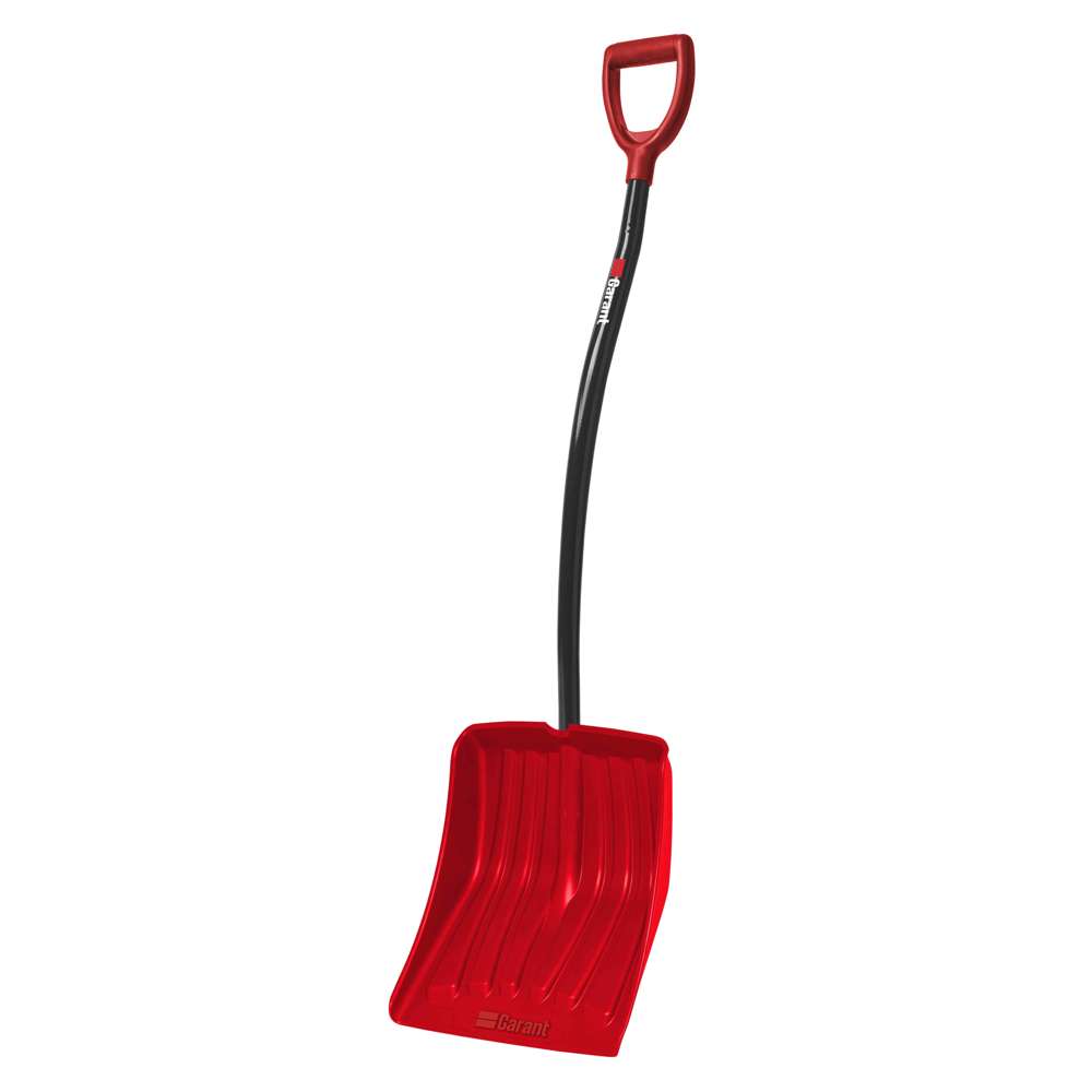 14-Inch Ergonomic Snow Shovel with Lightweight Aluminium Curved Handle for Intensive Use