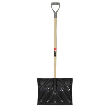 Snow shovel, 18" poly blade