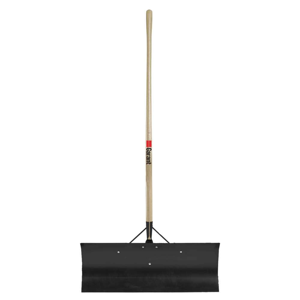 Snow pusher, 30" steel blade, 48" wood handle, lh,YK US