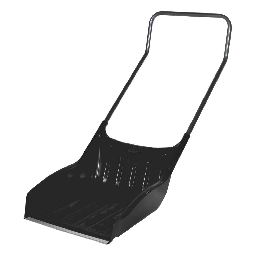 Sleigh shovel, 22" poly blade, steel wear strip