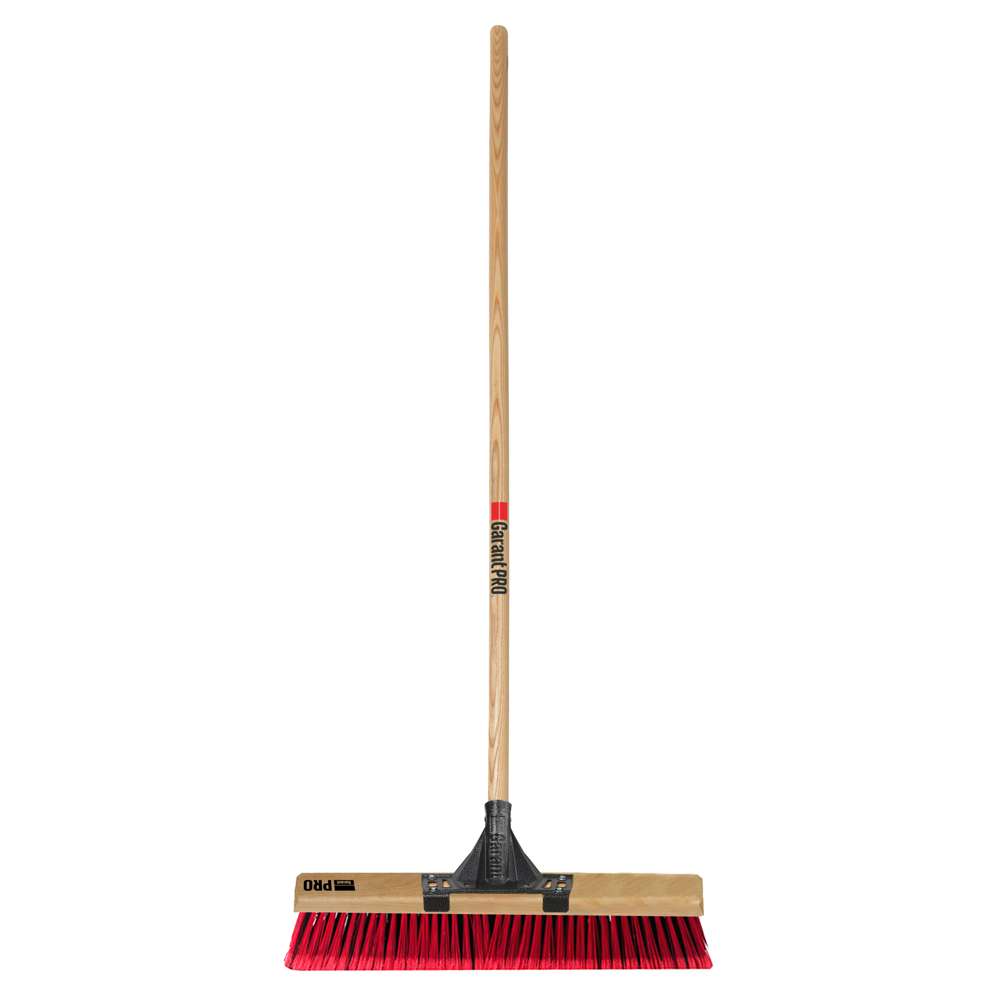 Push broom, 18", multi, wood hdl