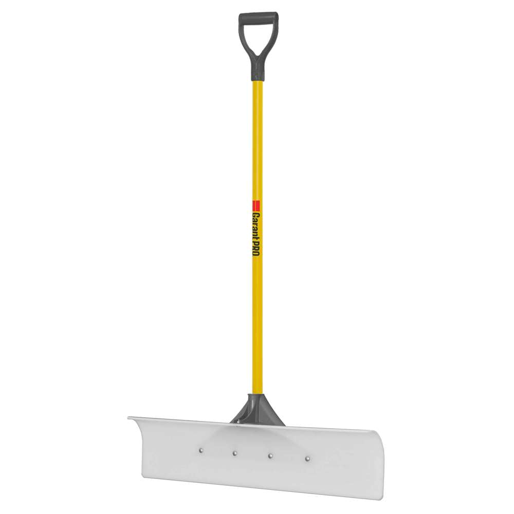 36-Inch Durable UHMW Snow Pusher with Fibreglass Handle