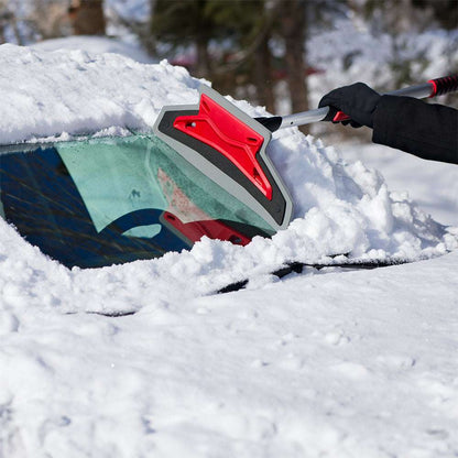 Balai à neige anti-égratignures, manche télescopique, 63 po