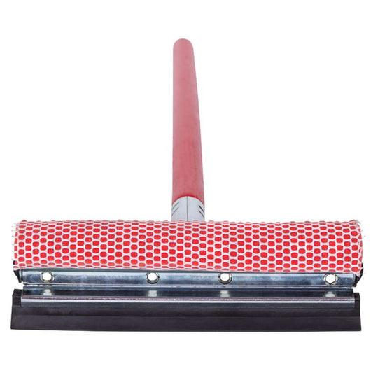 8" window squeegee, wood handle