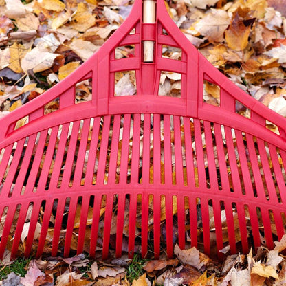 30-Inch Ultra-Light Leaf Rake with Wood Handle