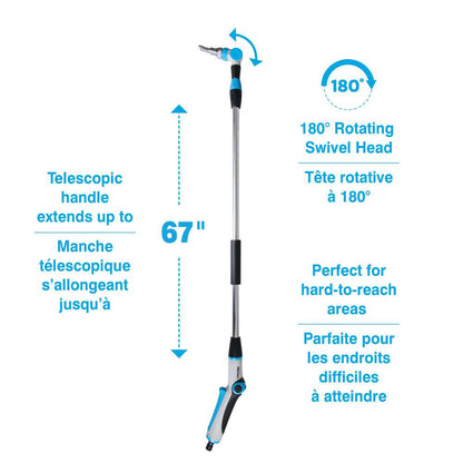 Telescopic jet wand