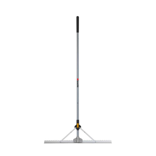 Level rake, landscaping, folding head/hdle aluminum, lh, Garant Pro