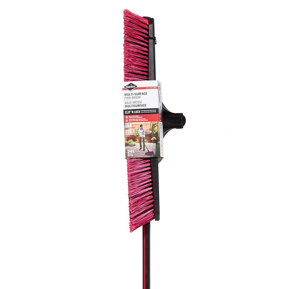 24'' Multisurface Clip 'N Lock push broom