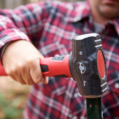 4 lbs sledge hammer, fiberglass handle