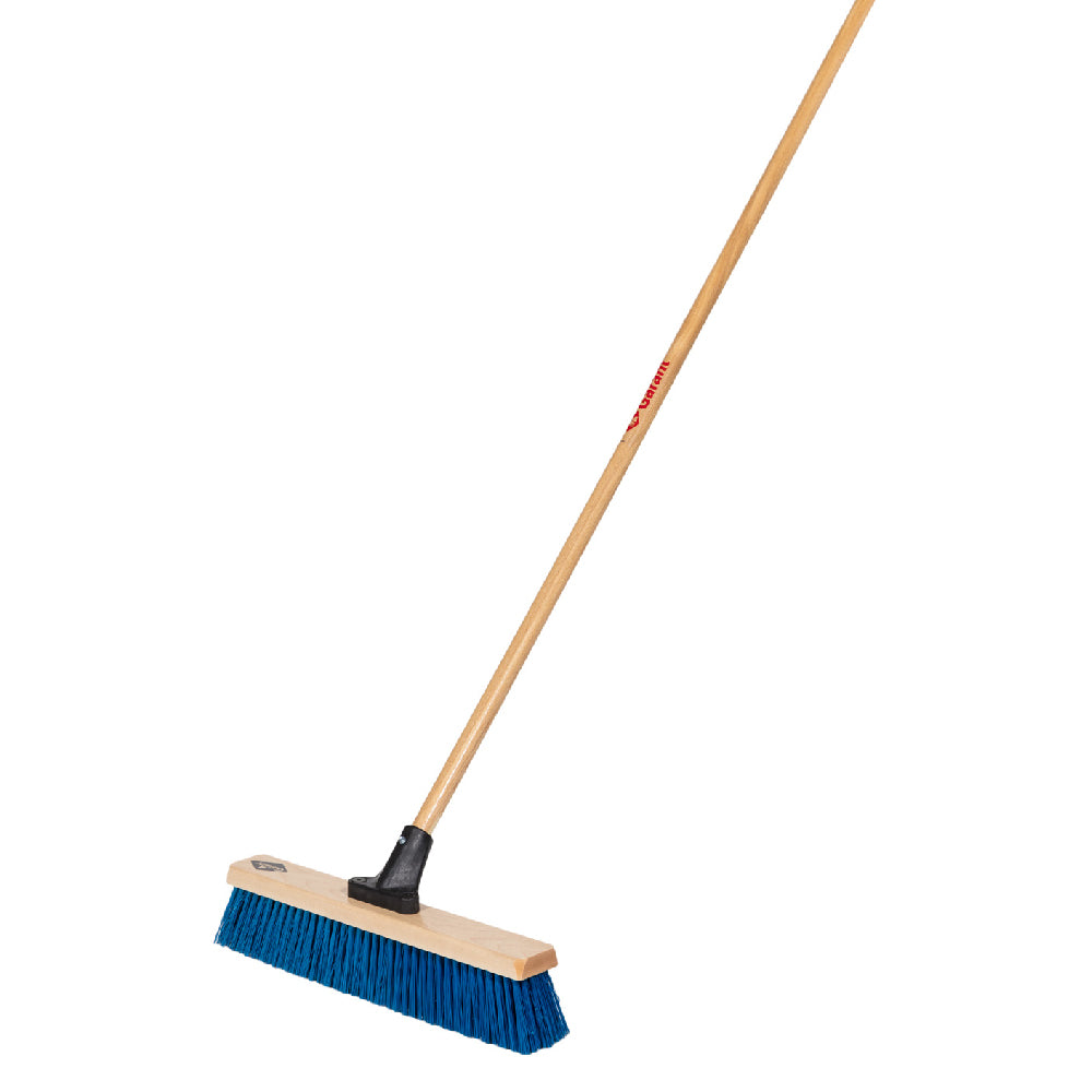 Contractor push broom, 18", rough surface