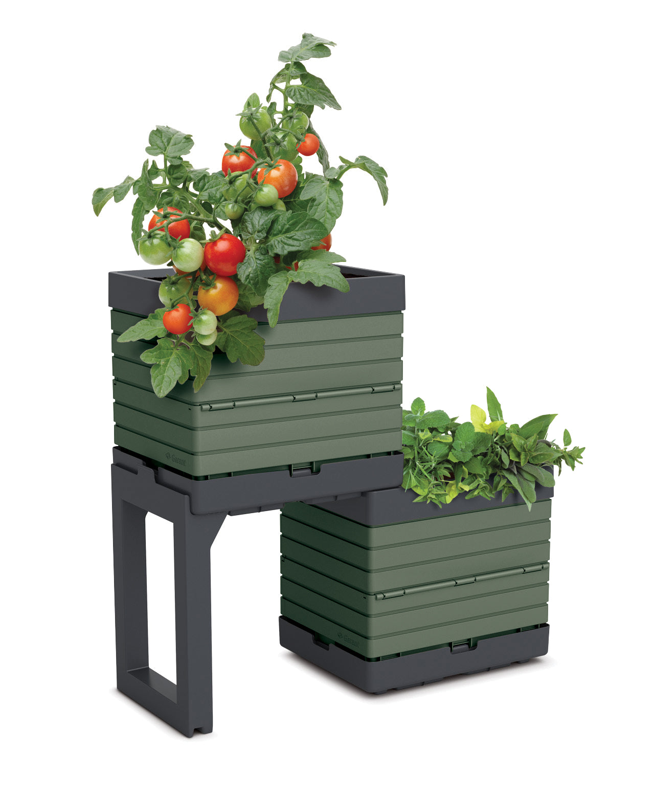 Individual bin, 14x11x13", polypro green M3 modular garden